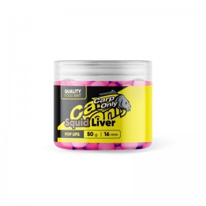 Plovoucí boilies Carp Only Hi-Visual Pop Ups Squid Liver 50 g