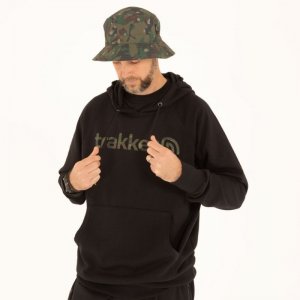 Trakker Mikina CR Logo Hoody Black Camo
