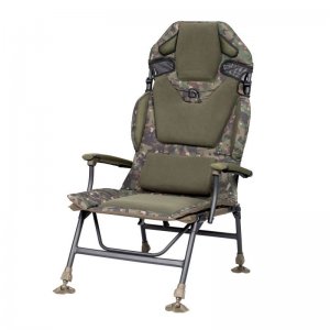 Trakker Křeslo komfortní s područkami - Levelite Camo Longback Chair