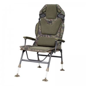 Trakker Křeslo komfortní s područkami - Levelite Camo Longback Chair