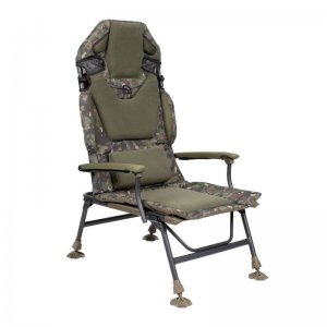 Trakker Křeslo komfortní s područkami - Levelite Camo Longback Chair