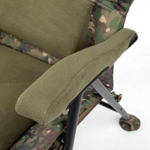 Trakker Křeslo komfortní s područkami - Levelite Camo Longback Recliner