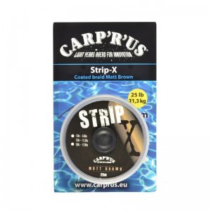 Carp´R´Us Potahovaná šňůrka Strip-X Matt Brown 20m