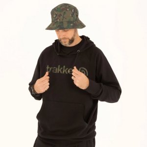 Trakker Mikina CR Logo Hoody Black Camo
