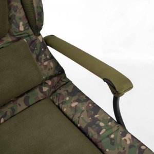 Trakker Křeslo komfortní s područkami Levelite Camo Longback Chair