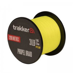 Trakker Kmenová pletená šňůra Propel Braid 31lb, 13.8kg, 0,26mm, 1200m, UV-Yellow
